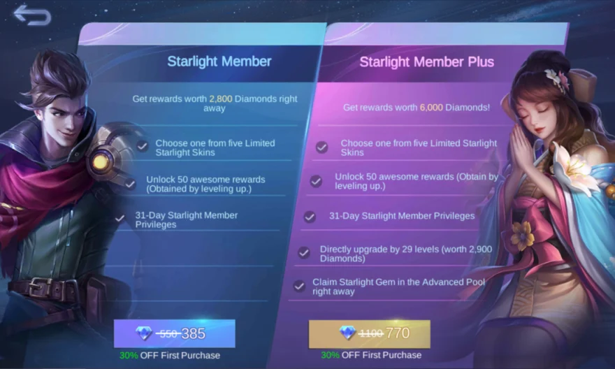 Beli Starlight Member